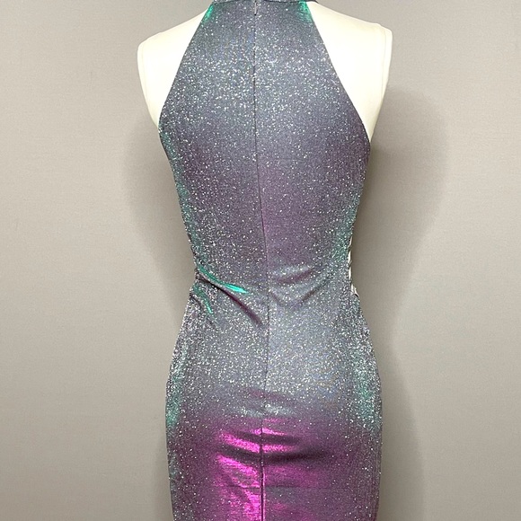 Metallic silver and pink Small - Windsor dress - Picture 4 of 5